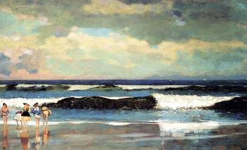 Winslow Homer : On the Beach, Long Branch, New Jersey